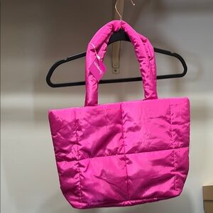 Ulta Beauty Pink Quilted Tote Bag
